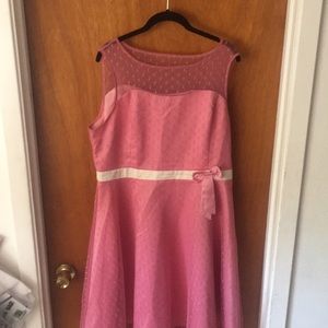 Lindy Bop Pink Polka Dot Vintage Inspired Dress